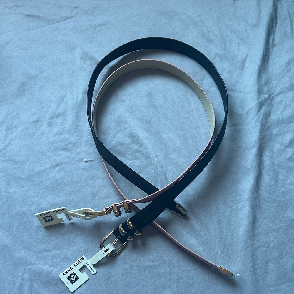 Calvin Klein Black and Pink Women's Belts